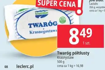 E.Leclerc Twaróg półtłusty 500 g oferta