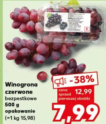 Kaufland Winogrona czerwone bezpestkowe 500 g oferta