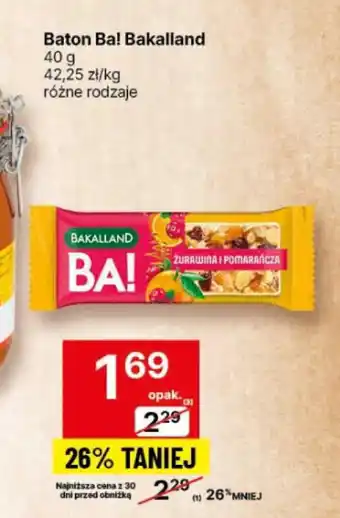 Delikatesy Centrum Baton Ba! Bakalland 40 g oferta