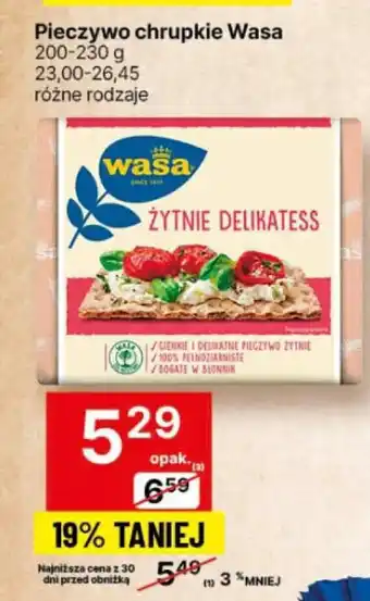 Delikatesy Centrum Pieczywo chrupkie Wasa 200-230g oferta