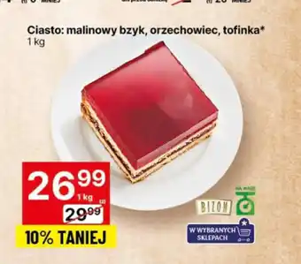Delikatesy Centrum Ciasto malinowy bzyk, orzechowiec, tofinka 1 kg oferta