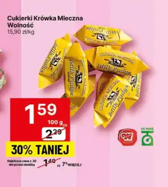 Delikatesy Centrum Cukierki Krówka Mleczna Wolność 100g oferta