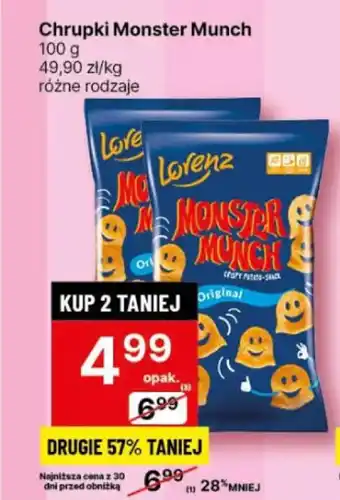 Delikatesy Centrum Chrupki Monster Munch 100 g oferta