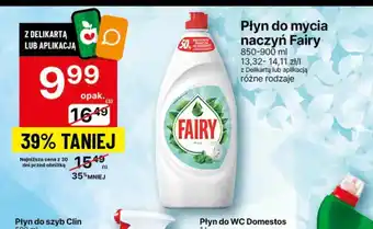 Delikatesy Centrum Płyn do mycia naczyń Fairy 850-900ml oferta