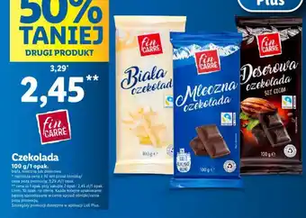 Lidl fin CARRE Czekolada 100g oferta