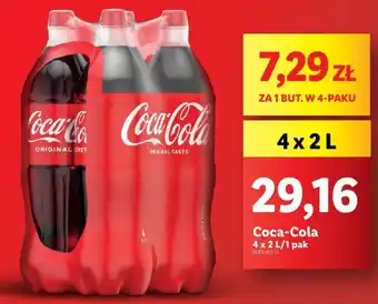 Lidl Coca Cola 4x2l oferta