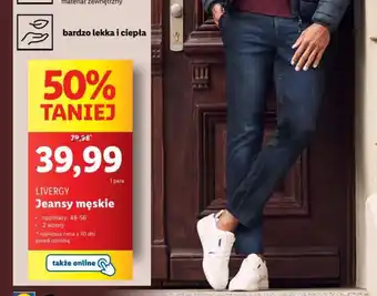 Lidl LIVERGY Jeansy męskie oferta