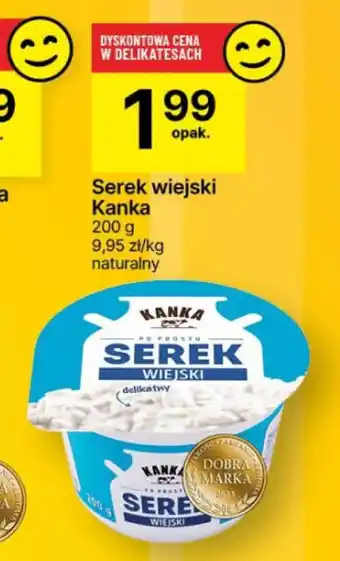 Delikatesy Centrum Serek wiejski Kanka 200 g oferta