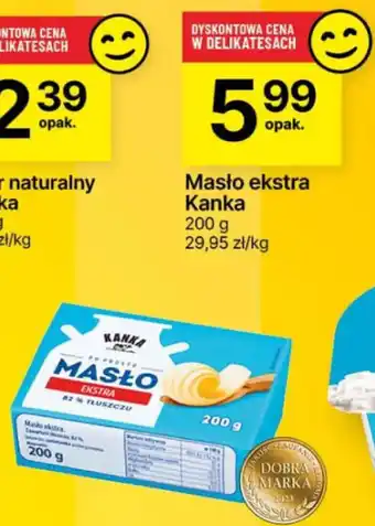 Delikatesy Centrum Masło ekstra Kanka 200 g oferta
