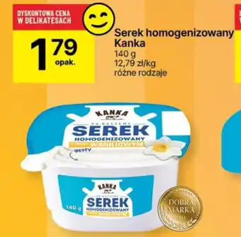 Delikatesy Centrum Serek homogenizowany Kanka 140 g oferta