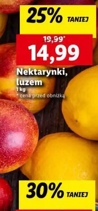 Lidl Nektarynki 1kg oferta