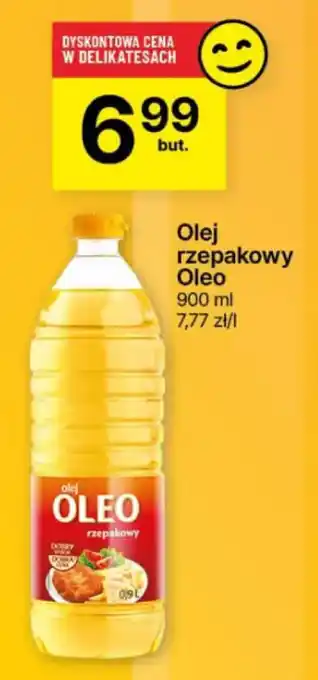 Delikatesy Centrum Olej rzepakowy Oleo 900 ml oferta
