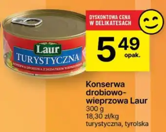 Delikatesy Centrum Konserwa drobiowo-wieprzowa Laur 300 g oferta