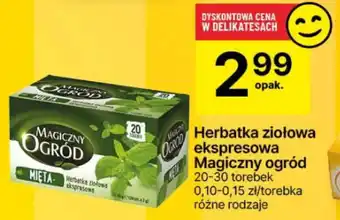 Delikatesy Centrum Herbatka ziołowa ekspresowa Magiczny ogród oferta