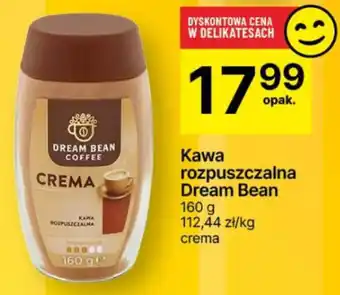 Delikatesy Centrum Kawa rozpuszczalna Dream Bean 160 g oferta