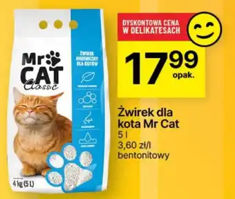 Delikatesy Centrum Żwirek dla kota Mr Cat 5 L oferta