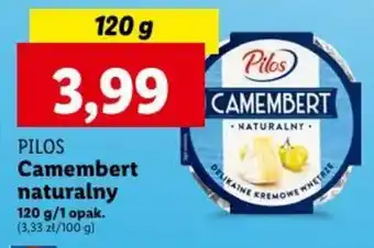Lidl PILOS Camembert naturalny 120g oferta