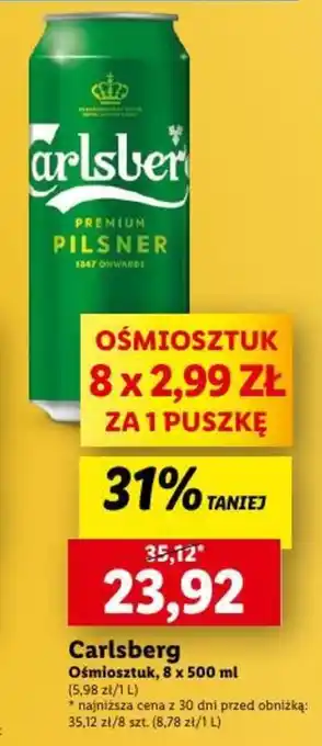 Lidl Carlsberg 8x500ml oferta