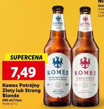 Lidl Komes Potrójny Złoty lub Strong Blonde 500 ml oferta
