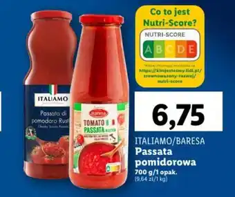 Lidl ITALIAMO/BARESA Passata pomidorowa 700g oferta