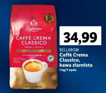 Lidl BELLAROM Caffè Crema Classico kawa ziarnista 1 kg oferta