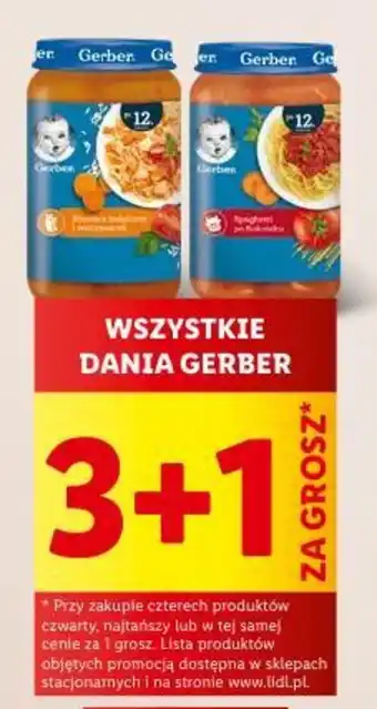 Lidl WSZYSTKIE DANIA GERBER oferta