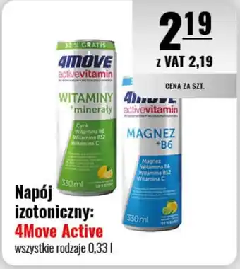 Eurocash Napój izotoniczny: 4Move Active 0,33L oferta