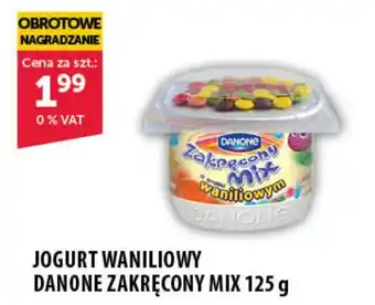 Eurocash Cash & Carry JOGURT WANILIOWY DANONE ZAKRĘCONY MIX 125 g oferta