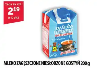 Eurocash Cash & Carry MLEKO ZAGĘSZCZONE NIESŁODZONE GOSTYŃ 200g oferta