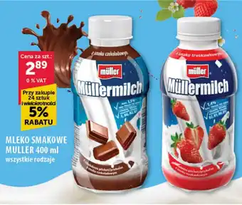 Eurocash Cash & Carry Mleko Smakowe muller 400 ml oferta