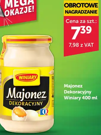 Eurocash Cash & Carry Majonez Dekoracyjny Winiary 400 ml oferta