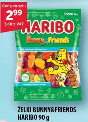 Eurocash Cash & Carry ŻELKI BUNNY&FRIENDS HARIBO 90 g oferta
