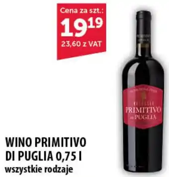 WINO PRIMITIVO DI PUGLIA 0,75 L