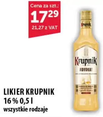 Eurocash Cash & Carry LIKIER KRUPNIK 16% 0,5L oferta