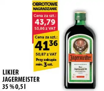 Eurocash Cash & Carry LIKIER JAGERMEISTER 35% 0,5L oferta