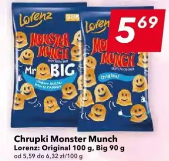 Lewiatan Chrupki Monster Munch Lorenz 90-100g oferta