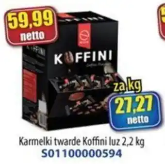 Karmelki twarde Koffini luz 2,2 kg