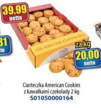 Ciasteczka American Cookies z kawałkami czekolady 2 kg