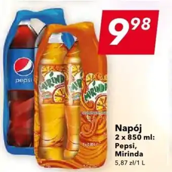 Lewiatan Napój Pepsi Mirinda 2x850ml oferta