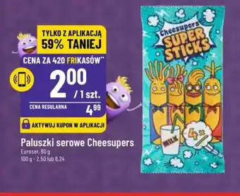 Polomarket Paluszki serowe Cheesupers Euroser 80 g oferta