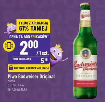 Polomarket Piwo Budweiser Original Martin 0,5l oferta