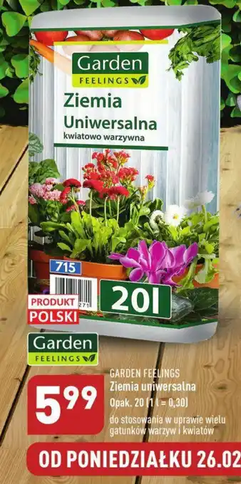 ALDI GARDEN FEELINGS Ziemia uniwersalna 20 l oferta