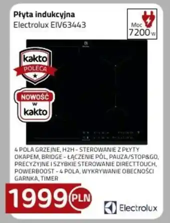 Kakto Płyta indukcyjna Electrolux oferta