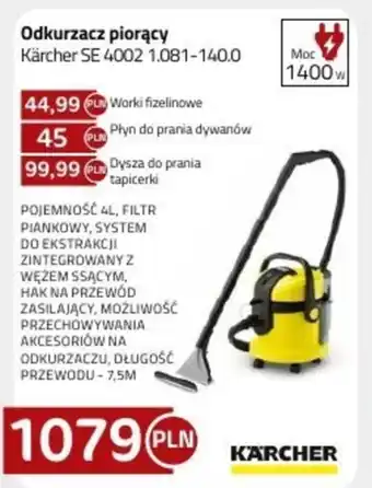 Kakto Odkurzacz Kärcher oferta