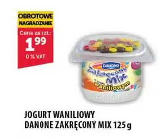 Eurocash JOGURT WANILIOWY DANONE ZAKRĘCONY MIX 125 g oferta