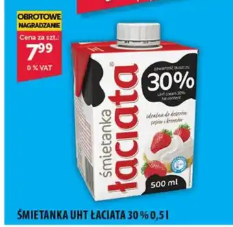 Eurocash ŚMIETANKA UHT ŁACIATA 30 % 0,5 l oferta