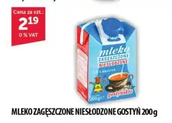 Eurocash MLEKO ZAGĘSZCZONE NIESŁODZONE GOSTYŃ 200 g oferta