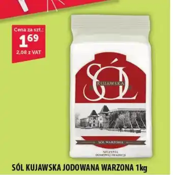 Eurocash SÓL KUJAWSKA JODOWANA WARZONA 1kg oferta