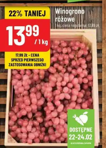 Polomarket Winogrono różowe 1kg oferta