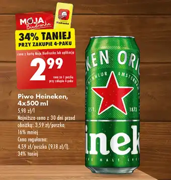 Biedronka Piwo Heineken oferta
